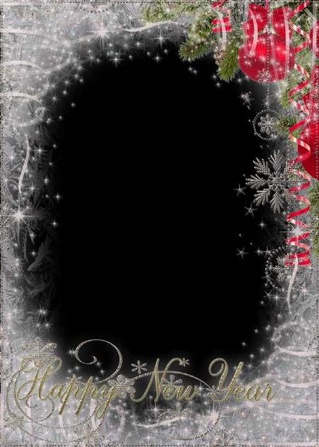 Frame template for photo - new year (free frame psd) Frame template for photo - new year (free frame psd)