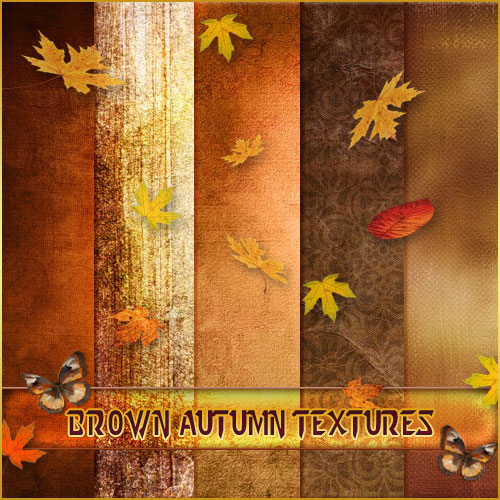 A set of beautiful autumn brown textures ( free autumn textures, free download )