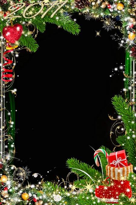 New Year frame psd – Let and in your life wonders are worked