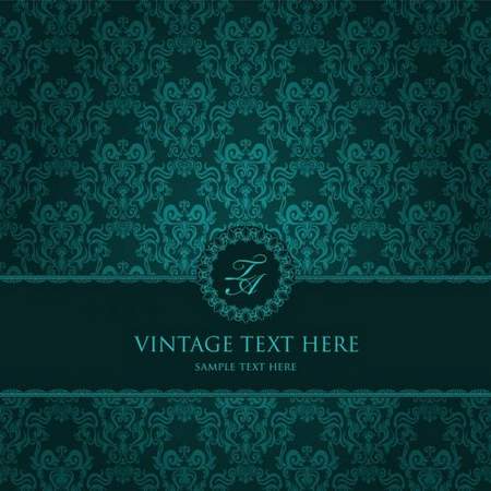 dark green vintage backgrounds psd with ornamental and floral dark teal backgrounds