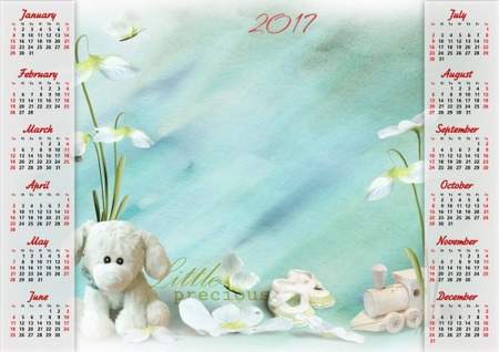baby girl calendar