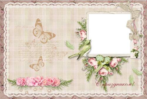Greeting photo card psd template. PSD file free template Download.