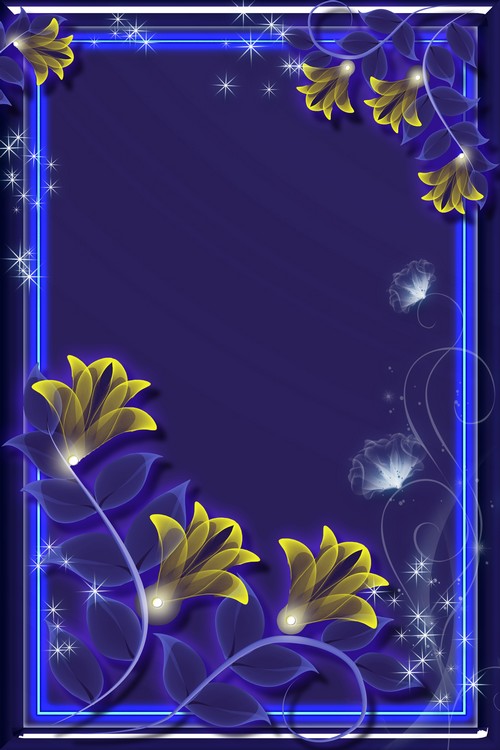 Photoframe Magic Night Free Photo Frame Psd Png Main Free Photo Frames Romantic Frame Photoframe Magic Night Psd Png