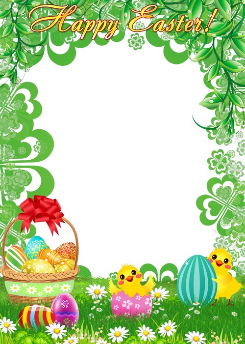 Easter Photo Frame template download
