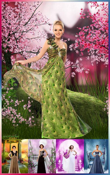 Woman psd template