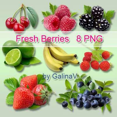 Berries and Fruit PNG