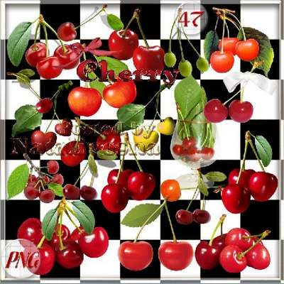 47 PNG, Ripe cherry on transparent background