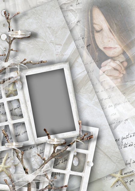 Multi-layer photo frame psd for Photoshop - Desire tree
