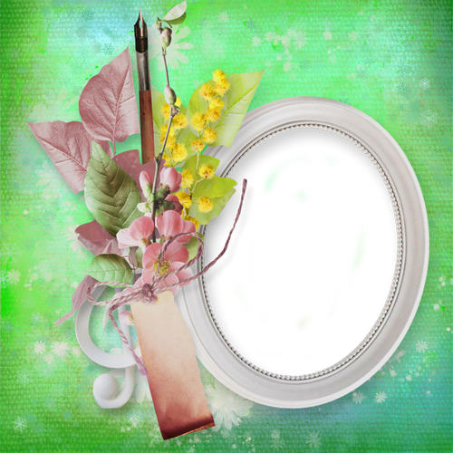 Flower scrap frame