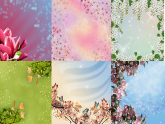 Spring Backgrounds psd