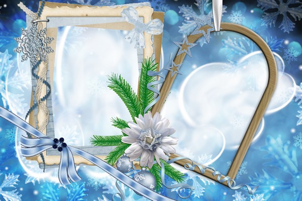 psd Frame for photoshop - Winter frame