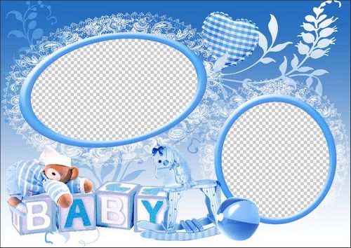 Baby Boy Frame Blue Frames 2 Layered Psd Png Transpa Baby Boy Frame Blue Frames 2 Layered Psd Png