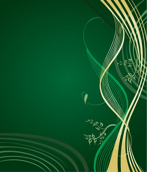 Marco para foto Abstracción verde, PSD, PNG.