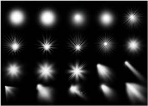 Photoshop Brushes - Rays of Light