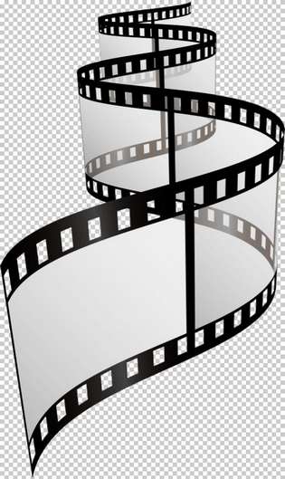 Filmstrip with transparent background, free PSD file