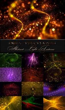 Abstract light textures - 25 PNG images | download