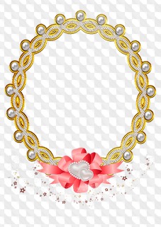 5 PSD, 6 PNG, Frames, Jewelry in gold