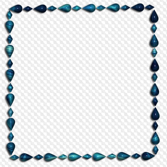 80 PNG, Синие рамки, фоторамки