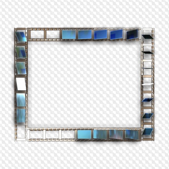 80 PNG, Blue frames, photo frames