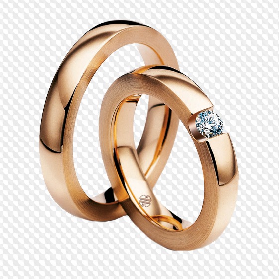 50 PNG, Wedding ring on transparent background