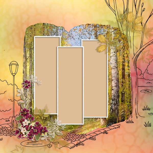 Multi-layered autumn frames