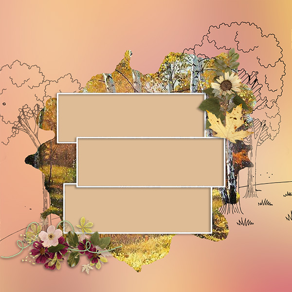 Multi-layered autumn frames