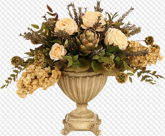 165 PNG, Autumn bouquet: flowers, fruits and berries on transparent background