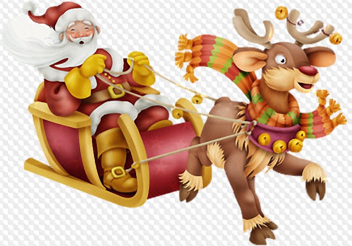 Updated: PSD, 60 PNG, Santa Claus on transparent background