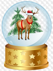 16 PNG, Christmas Magic Ball PNG on transparent background