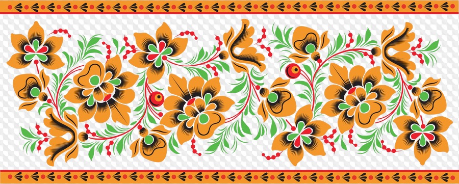 32 PNG, Хохлома, цветочные узоры, изображения с прозрачным фоном
