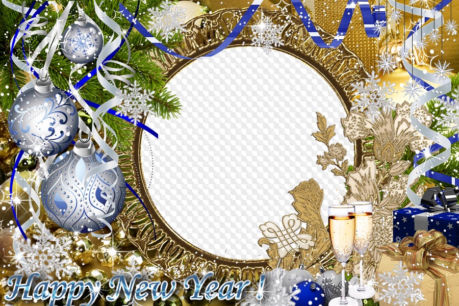New Year photo frame