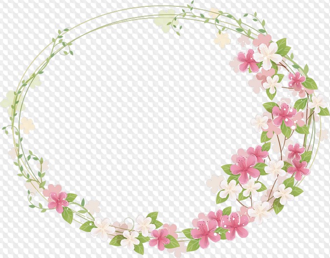 42 Png Floral Frame Clipart On Transparent Background Frame With Flowers