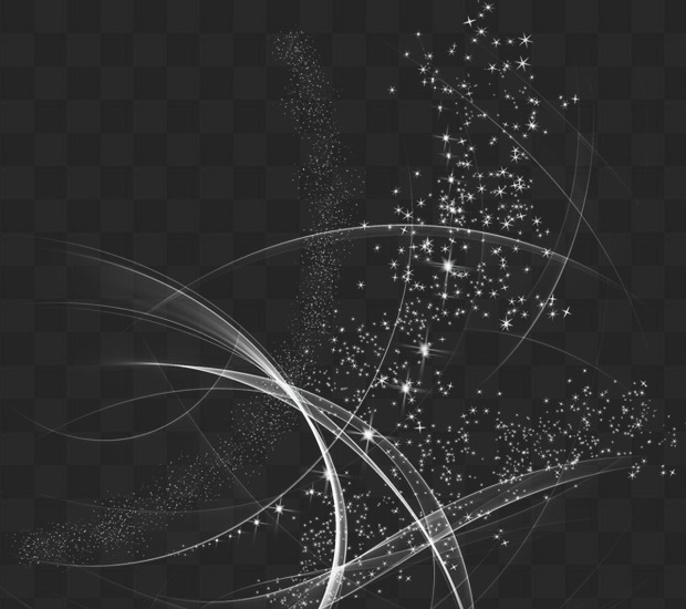PSD, 50 Transparent PNG, White Light Effects