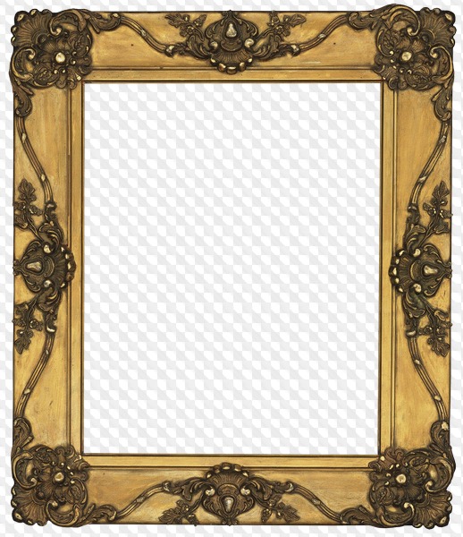 Picture frame PNG with transparent background, 117 PNG frames