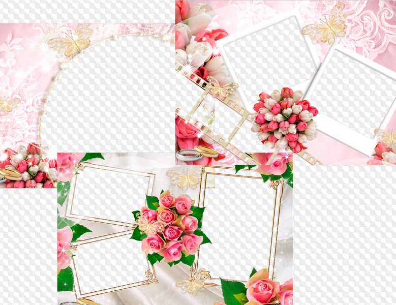 3 PNG Frame for Photoshop Love