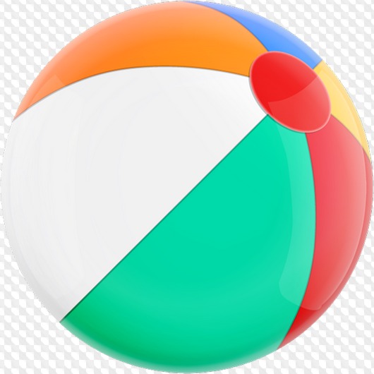 Colored balls with transparent background, download