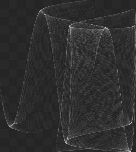 PSD, 22 PNG, White wavy lines on transparent background