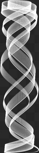 PSD, 22 PNG, White wavy lines on transparent background