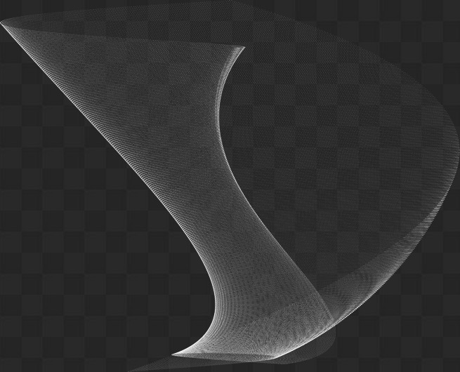 PSD, 22 PNG, White wavy lines on transparent background