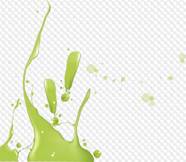 Paint, brush strokes and handprints, PNG pictures