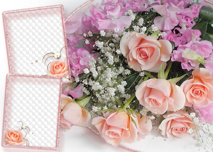 Wedding Red Roses Border