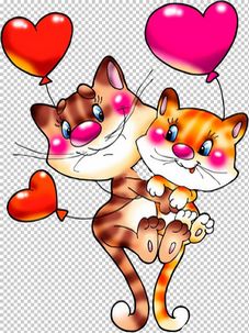 Cartoon animals, PNG, with transparent background, PSD layered