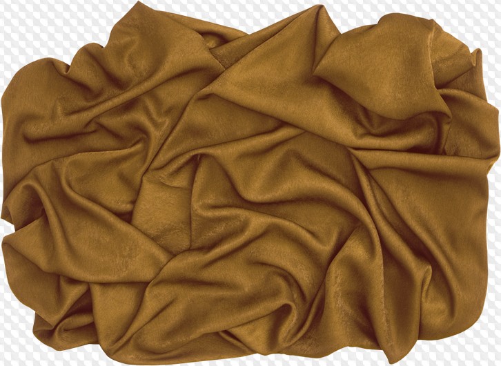 Beige fabrics with large folds on transparent background, 15 PNG images