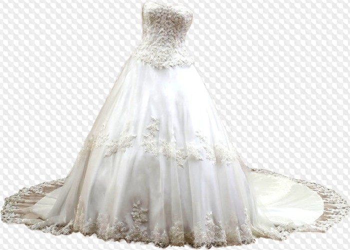 PSD, 3 PNG, Wedding Dresses on transparent background. PSD file free
