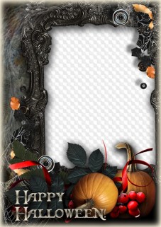 Photo frame in a dark colors, Halloween