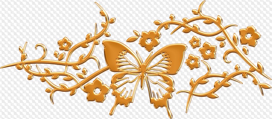 PSD, 40 PNG, Green, yellow and gold Curls on a transparent background ...