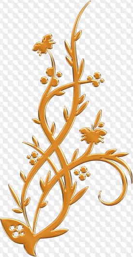 PSD, 40 PNG, Green, yellow and gold Curls on a transparent background ...