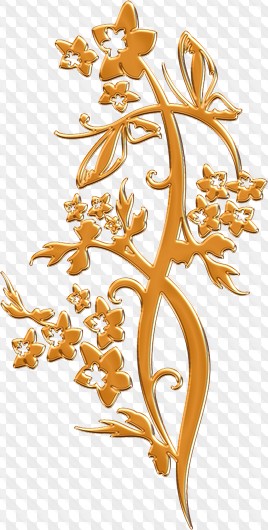 PSD, 40 PNG, Green, yellow and gold Curls on a transparent background ...