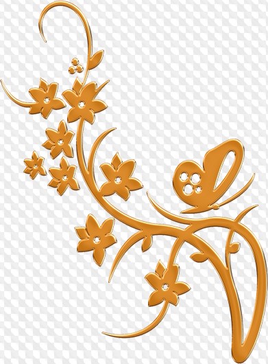 PSD, 40 PNG, Green, yellow and gold Curls on a transparent background ...