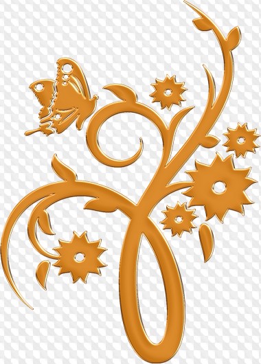 PSD, 40 PNG, Green, yellow and gold Curls on a transparent background ...